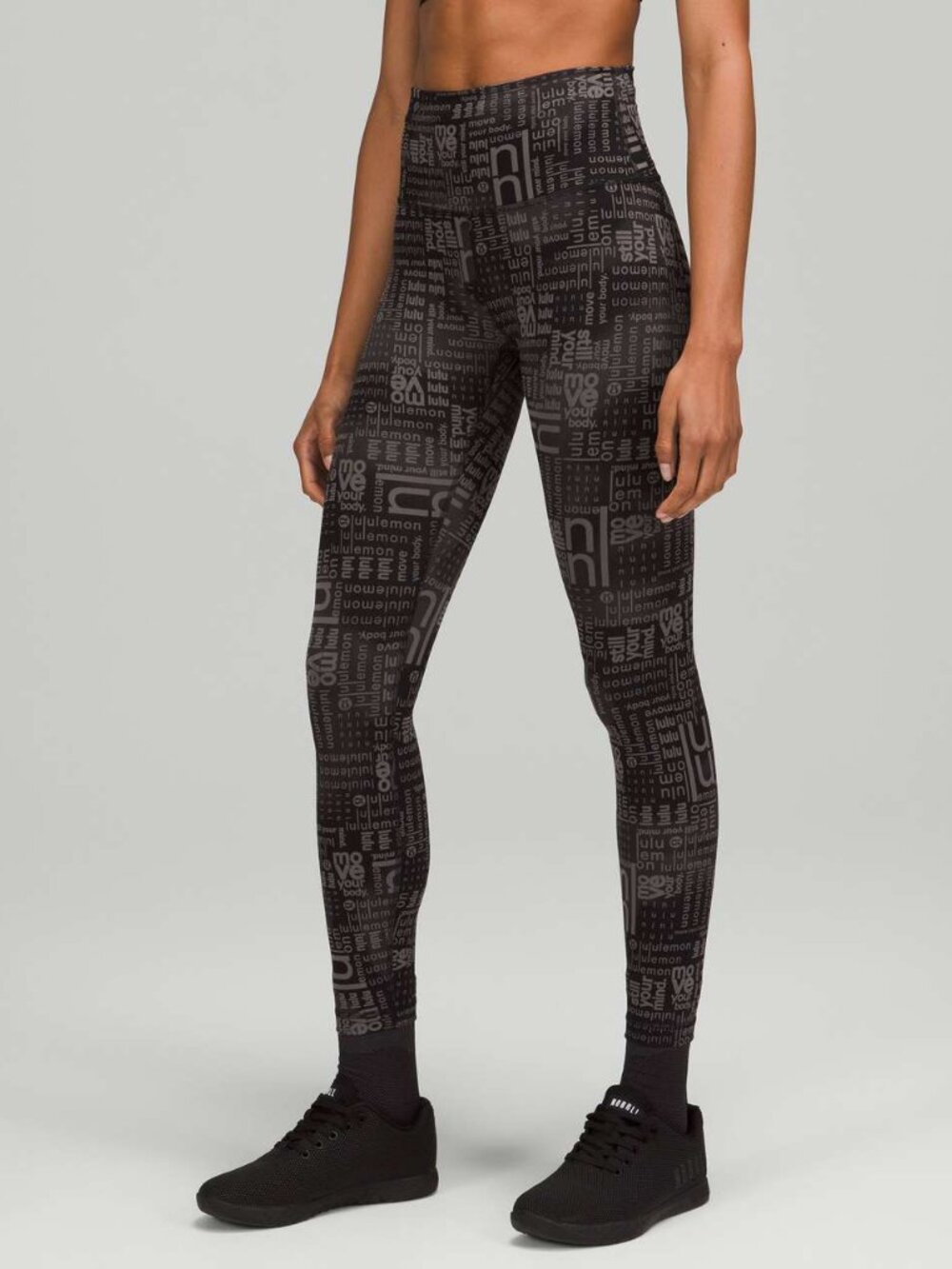 Lululemon Wunder Train High-Rise Tight 25" - 10 Lululemon Ombre Black Multi